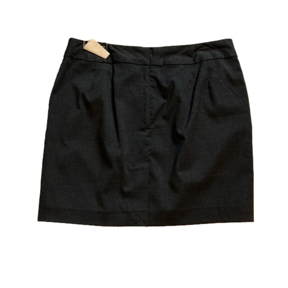 Dark grey charcoal tailored skirt size 12P back zipper